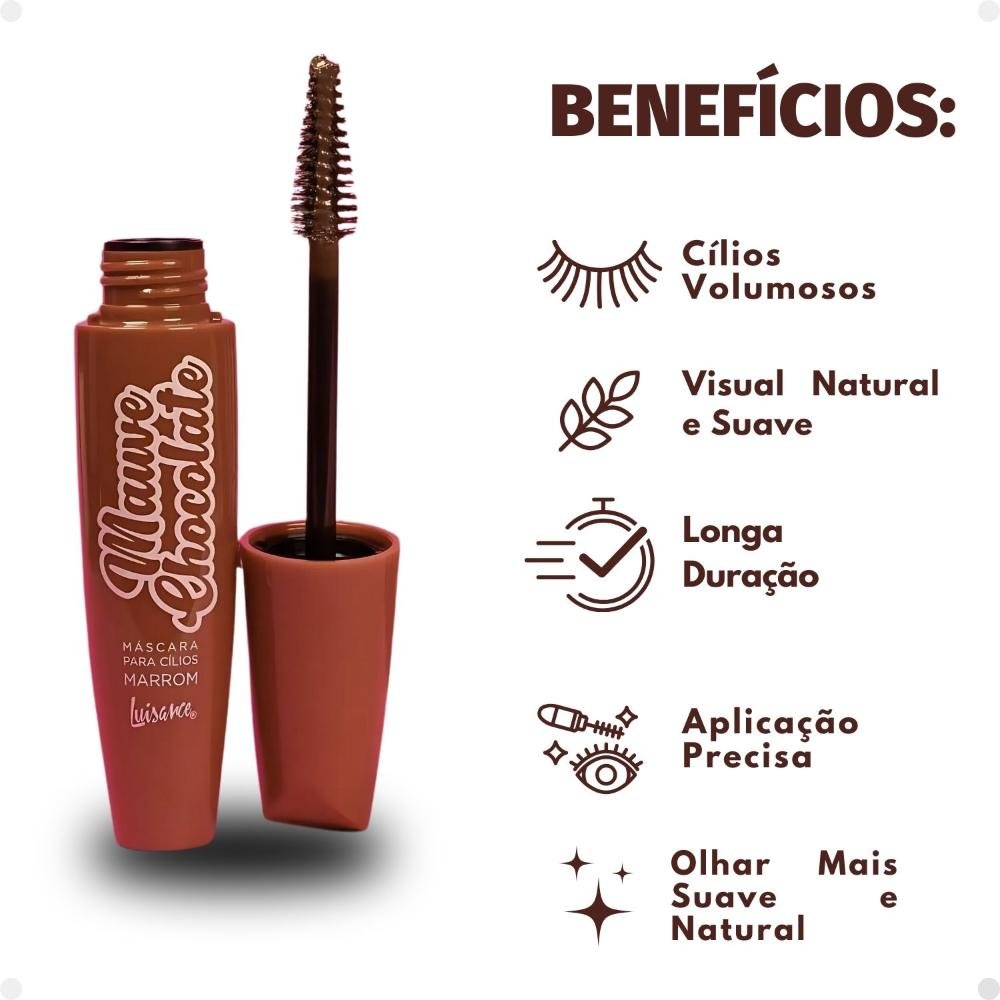 Máscara Para Cílios Marrom Luisance Mauve Chocolate 12ml Mauve Chocolate 2
