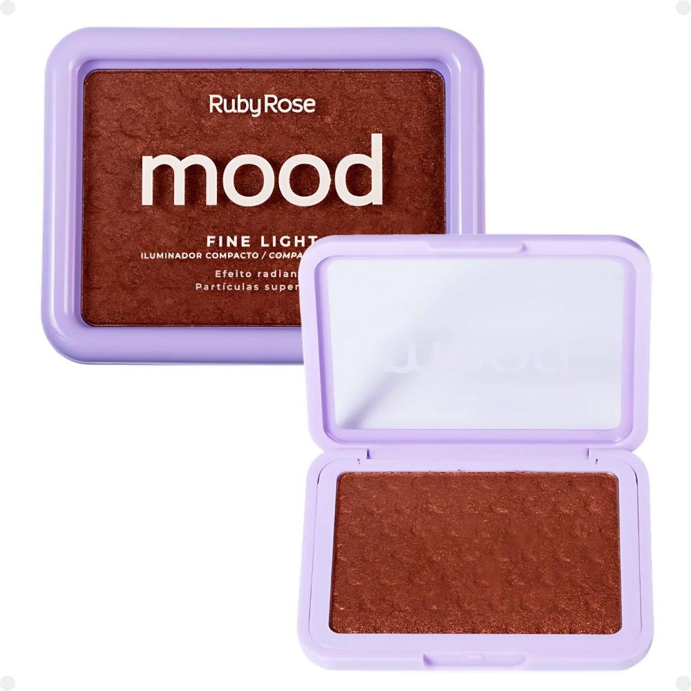 Iluminador Compacto Ruby Rose Mood Fine Light Efeito Radiante Mlf03 Cor MFL03 1