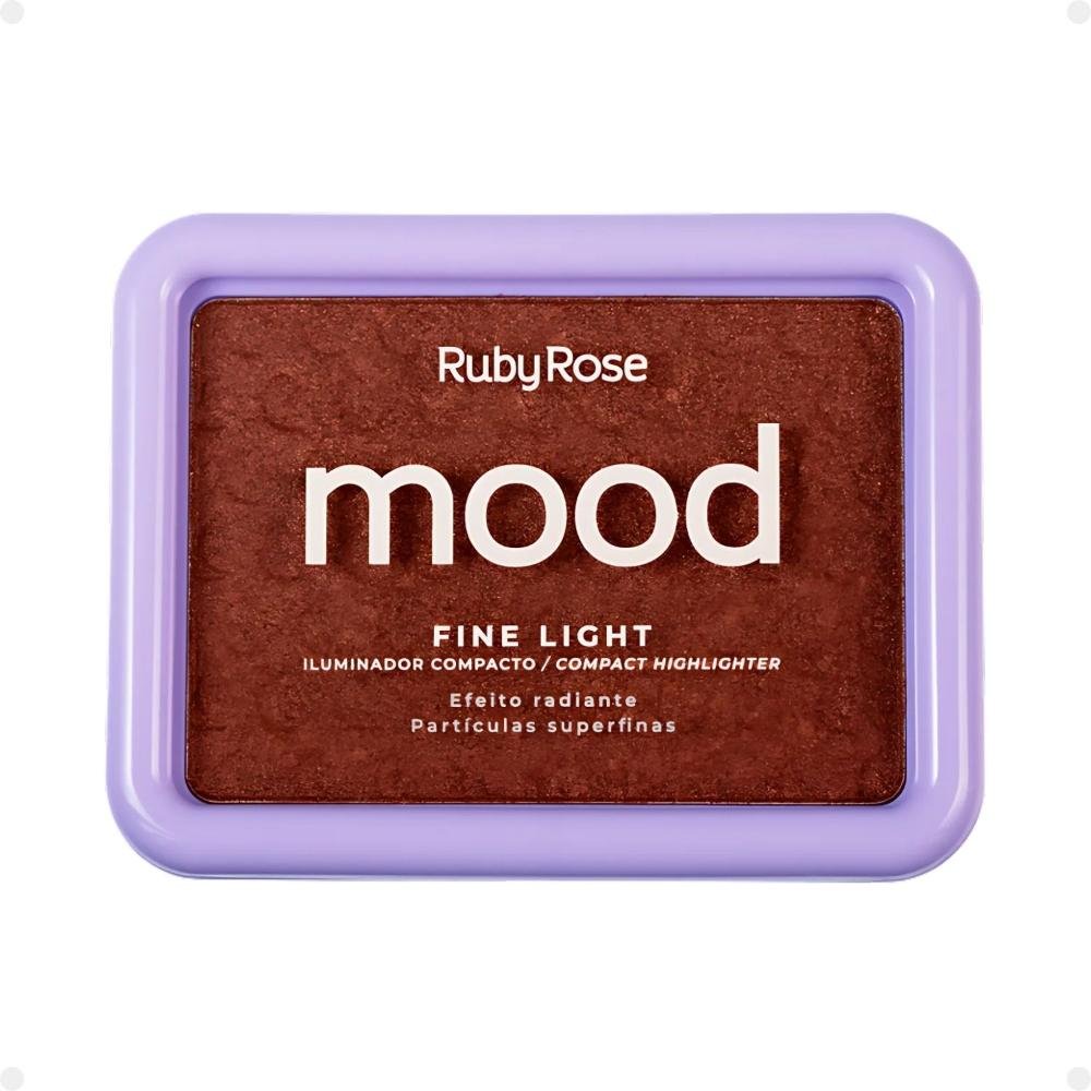 Iluminador Compacto Ruby Rose Mood Fine Light Efeito Radiante Mlf03 Cor MFL03 3