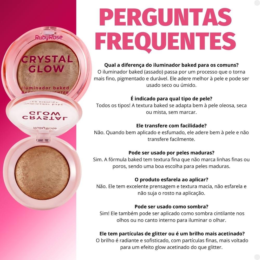 Iluminador Baked Ruby Rose Crystal Glow Opal Shine Hb-m700-4 Opal Shine 6