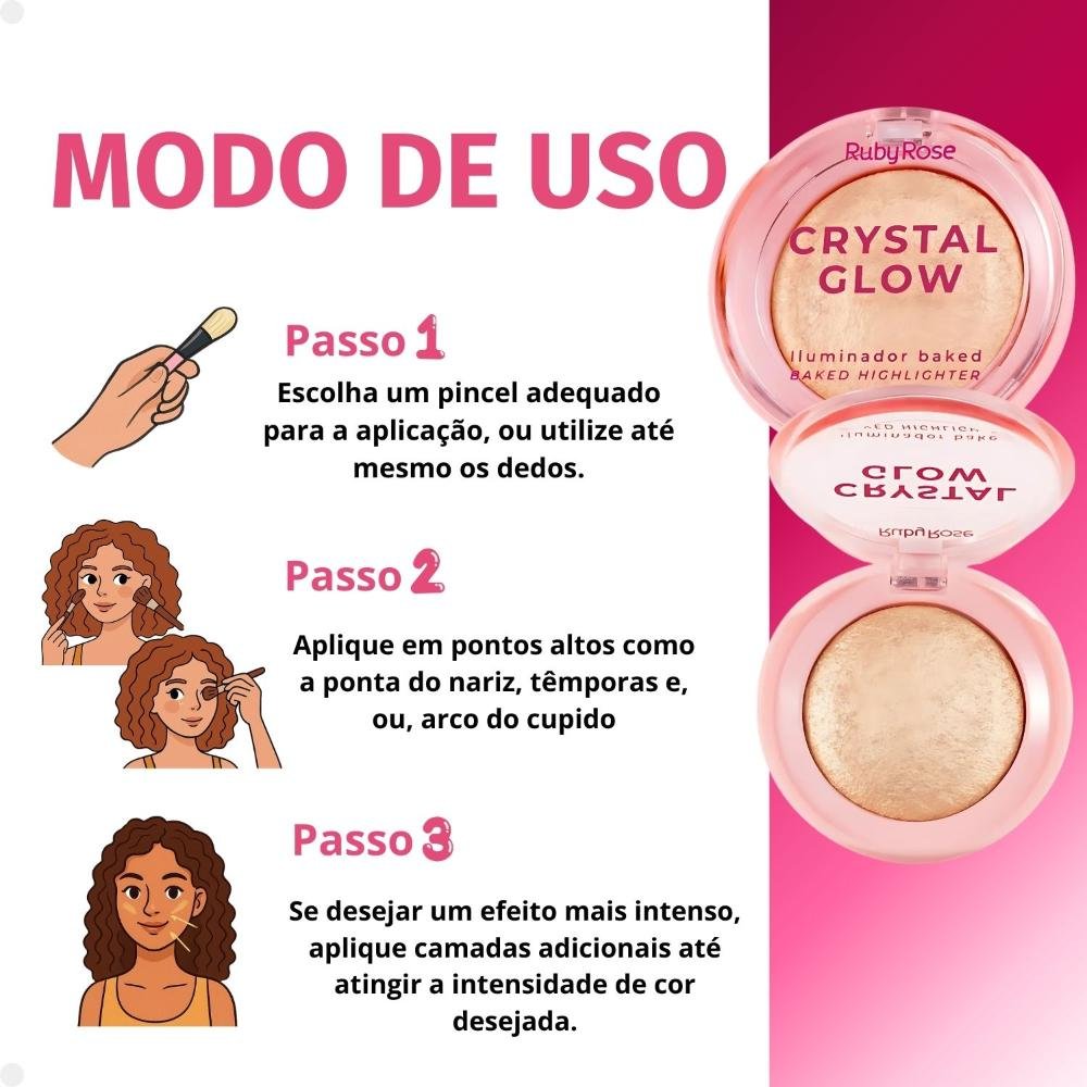 Iluminador Baked Ruby Rose Crystal Glow Solar Flare Hb-m700-7 Solar Flare 5