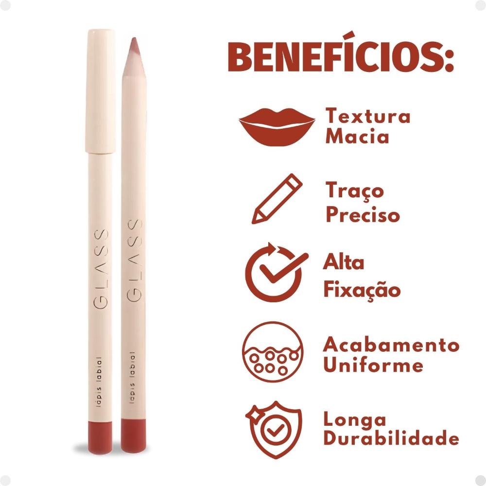 Lápis Labial Ruby Rose Glass LL06 1,4g Hb-549-6 Cor LL06 2