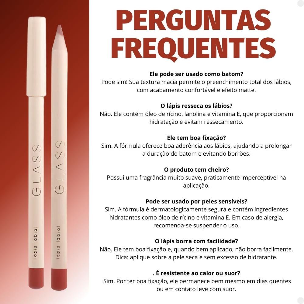 Lápis Labial Ruby Rose Glass LL06 1,4g Hb-549-6 Cor LL06 5