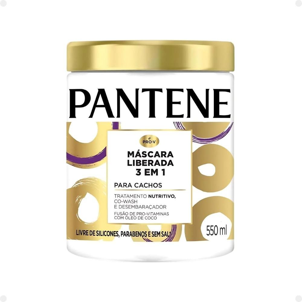 Máscara Liberada 3 em 1 Pantene Pro-V Para Cachos 550ml