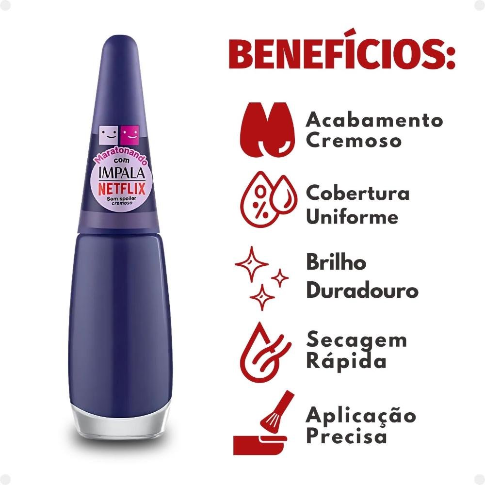 Esmalte Impala Netflix Maratonando Sem Spoiler 7,5ml Sem Spoiler 2