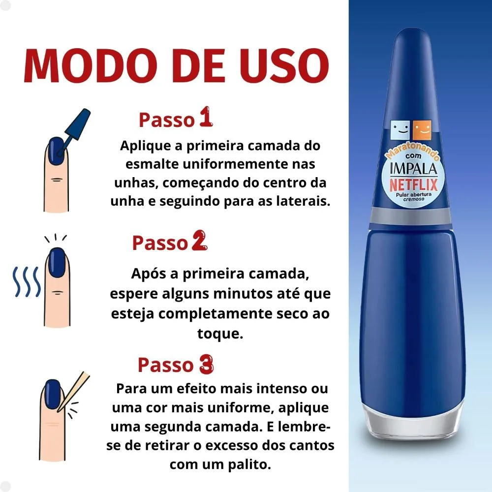 Esmalte Impala Netflix Maratonando Pular Abertura 7,5ml Pular Abertura 4