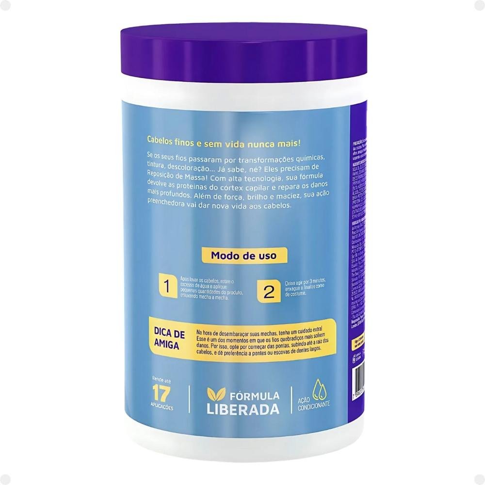 Creme De Tratamento Embelleze Novex Reposição De Massa 400g 400g 3