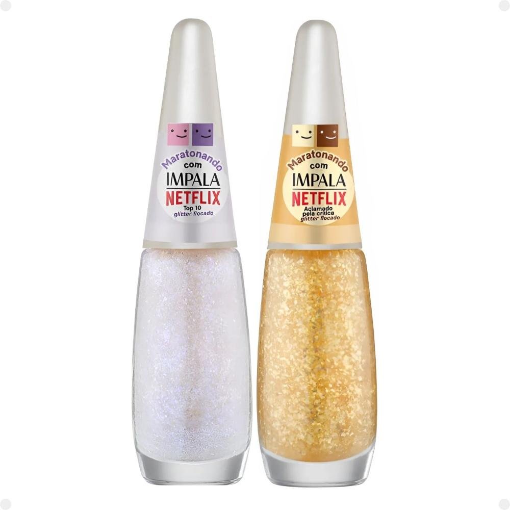 Kit Esmaltes Impala Netflix Maratonando: Top 10 e Aclamado Pela Crítica 7,5ml ÚNICO 1