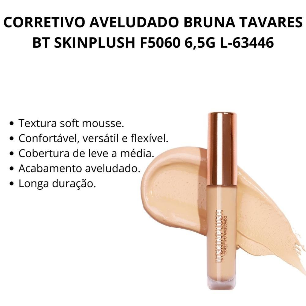 Corretivo Aveludado Bruna Tavares Bt Skinplush F5060 6,5g Cor F5060 2