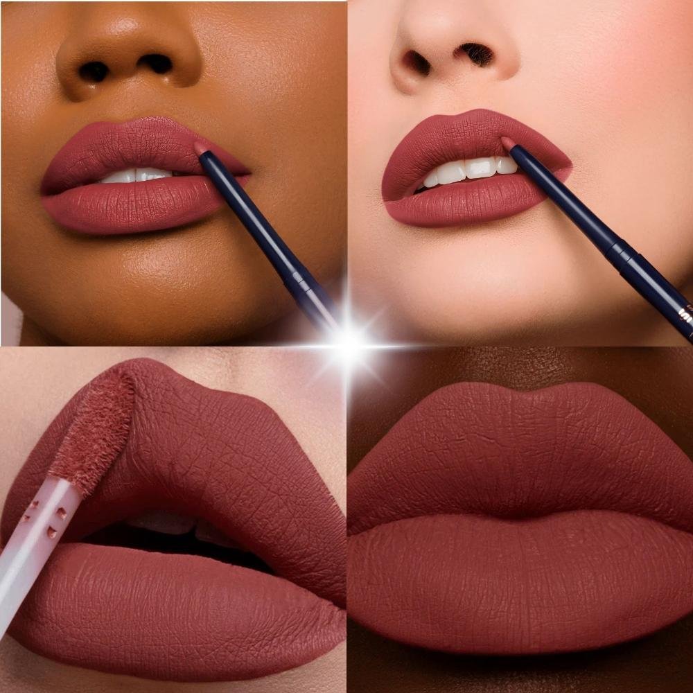 Kit Bruna Tavares Bt: Batom Líquido Gabriela e Lapiseira Labial Marsala Marsala 3
