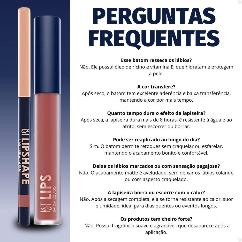 Kit Bruna Tavares Bt: Batom Líquido Gabriela e Lapiseira Labial Marsala Marsala 5
