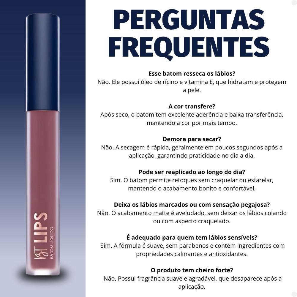 Batom Líquido Matte Bruna Tavares BT Lips Hermione 4ml Hermione 5