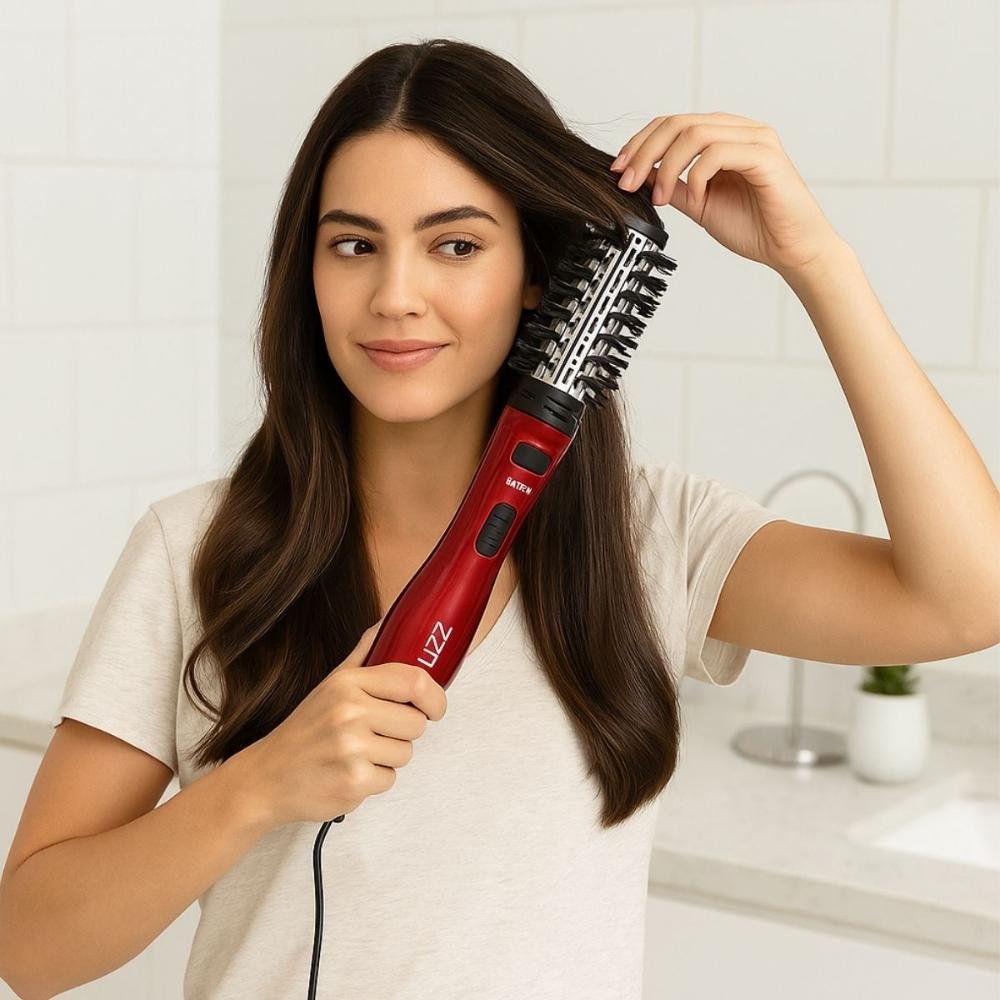 Escova Rotativa Lizz Red Hot 900W Bivolt Vermelho 4