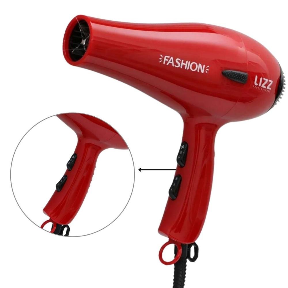 Secador Lizz Fashion Vermelho 2200w 220v 220V 3