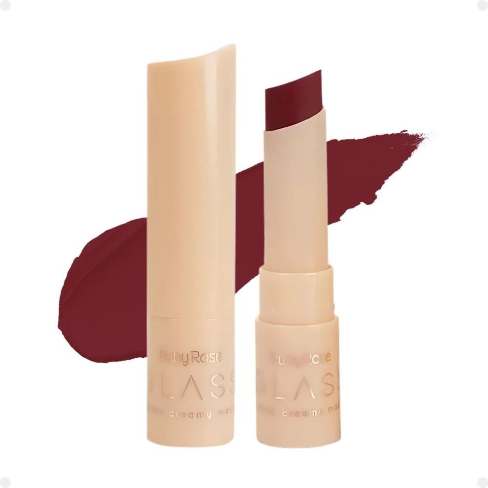 Batom Creamy Matte Ruby Rose Glass GL08 Hb-F567-8 3g 3g 3