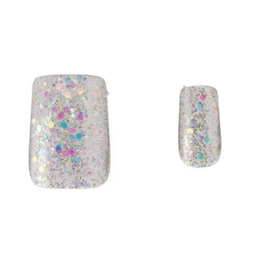 Unhas Postiças Kiss New York Gel Fantasy Allure Quadrado Médio C/28un Fa03b ÚNICO 4