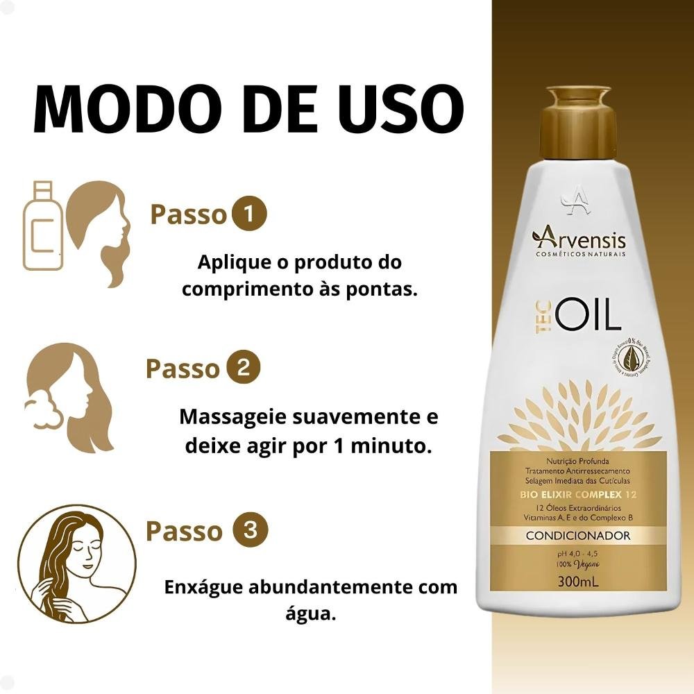 Condicionador Arvensis Tec Oil 300ml 300ml 4