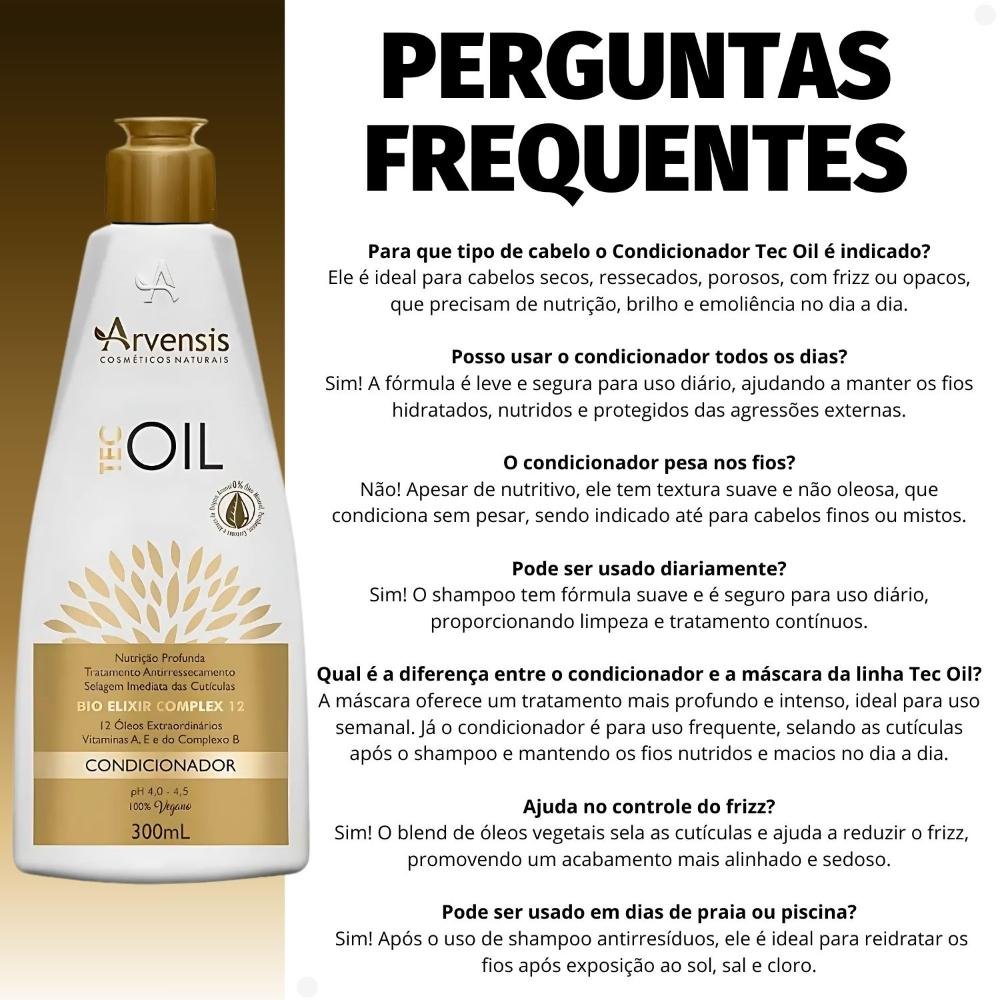 Condicionador Arvensis Tec Oil 300ml 300ml 5
