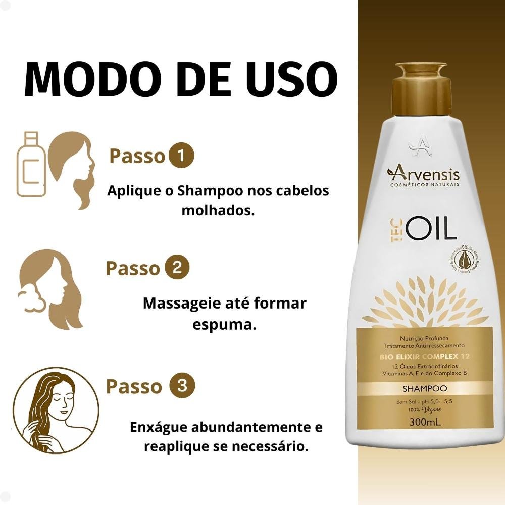 Shampoo Arvensis Tec Oil 300ml 300ml 4
