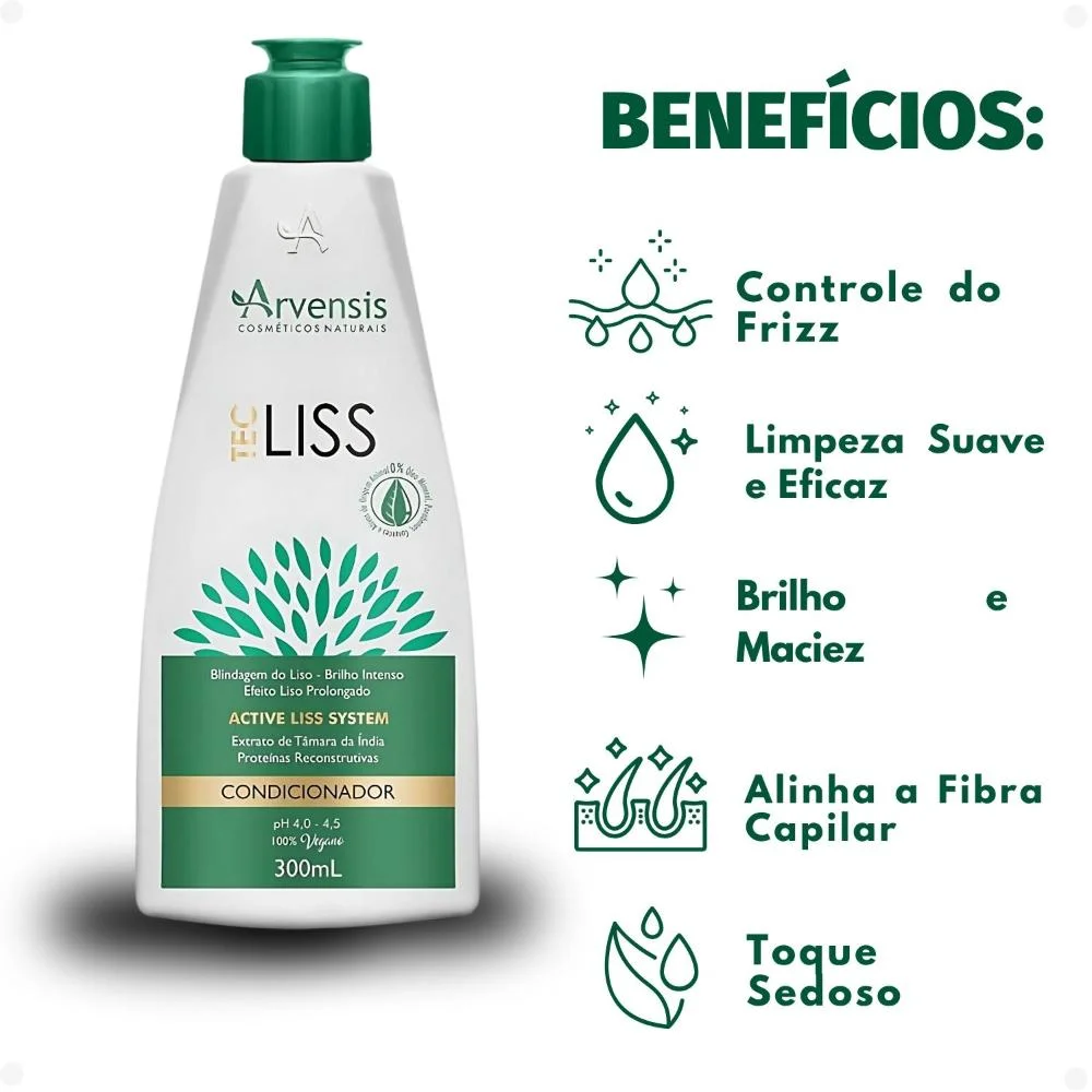 Condicionador Arvensis Tec Liss 300ml 300ml 2