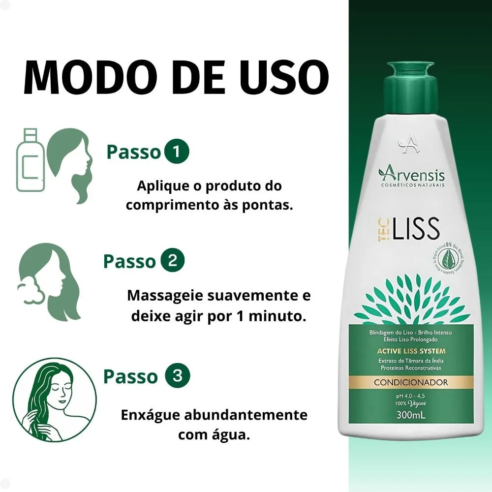 Condicionador Arvensis Tec Liss 300ml 300ml 4