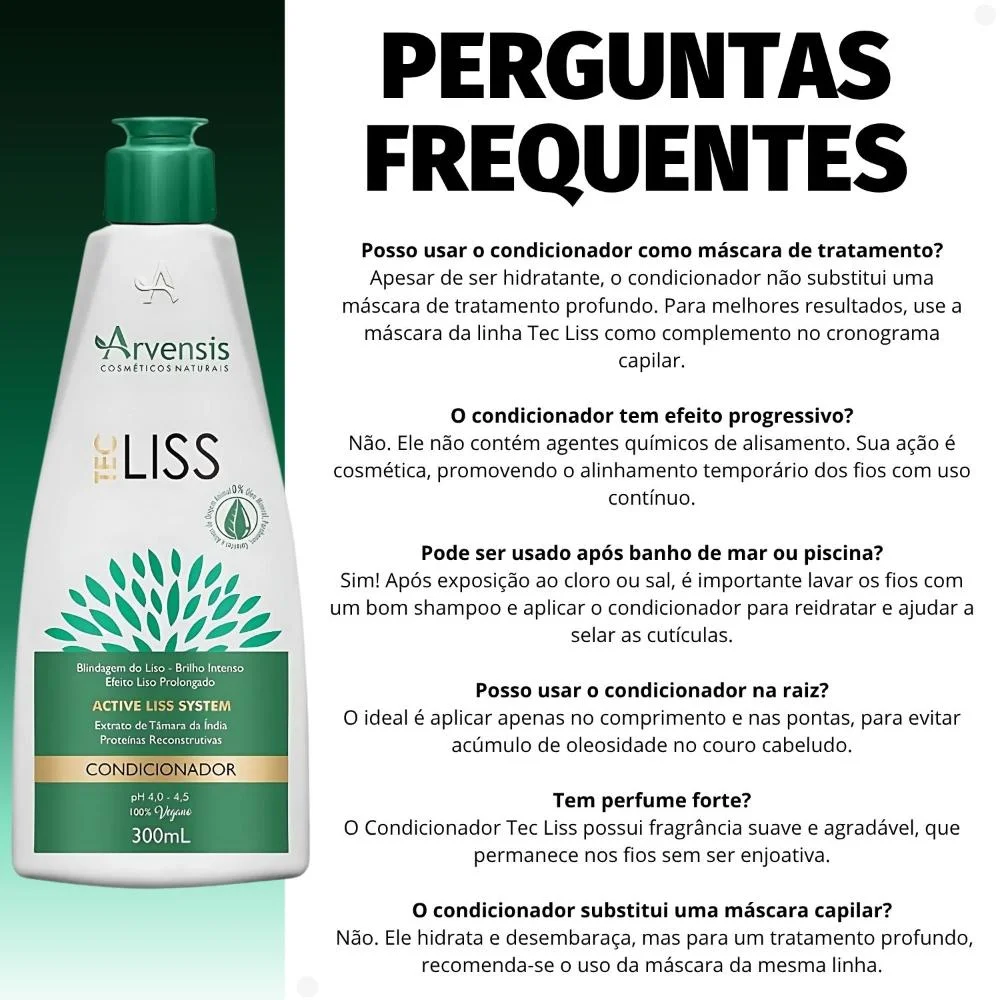 Condicionador Arvensis Tec Liss 300ml 300ml 5