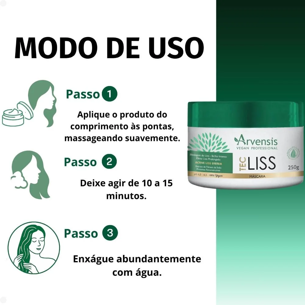 Máscara Arvensis Tec Liss 250g 250g 4