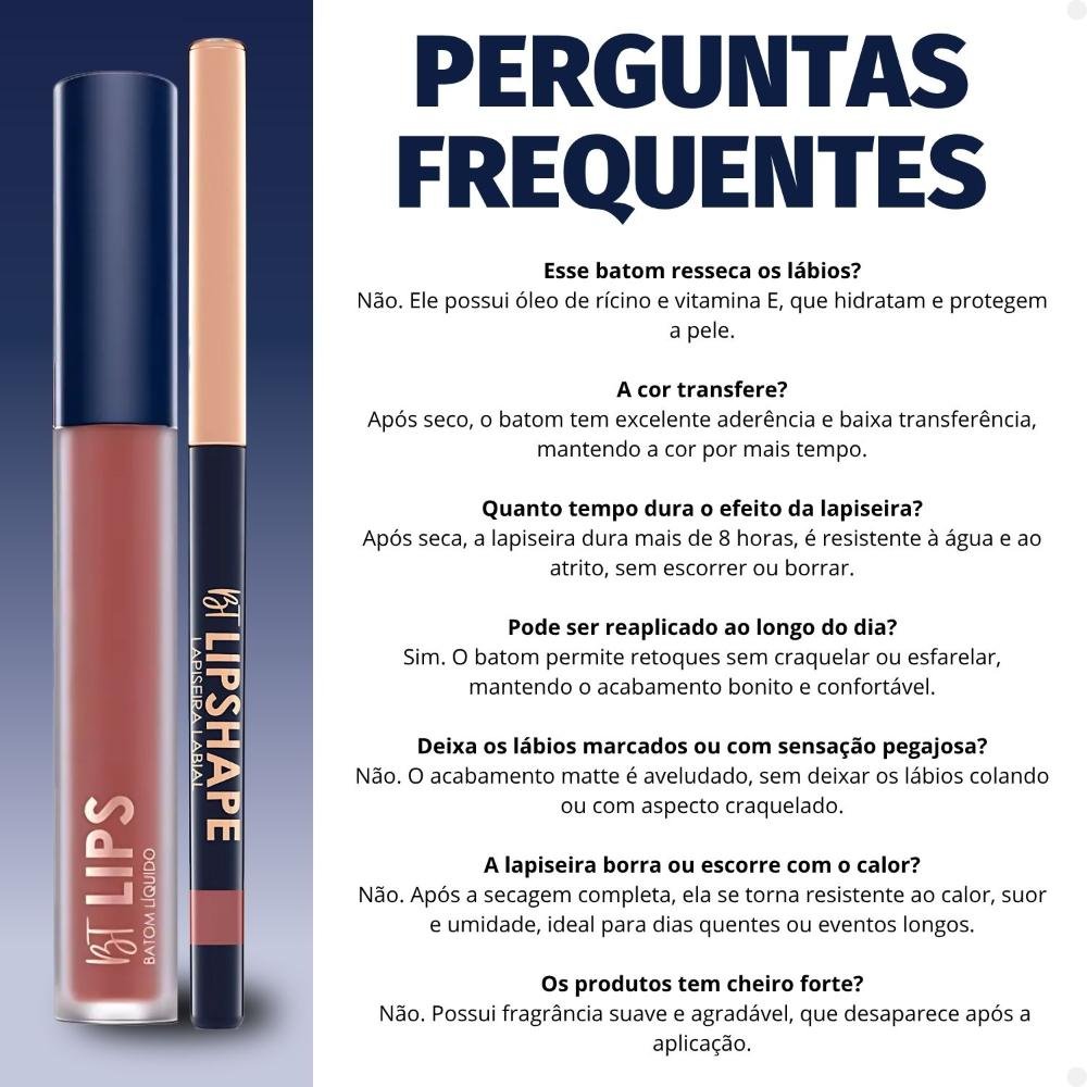 Kit Bruna Tavares Bt: Batom Líquido Gabriela e Lapiseira Labial Marsala + Mimo Necessaire ÚNICO 7