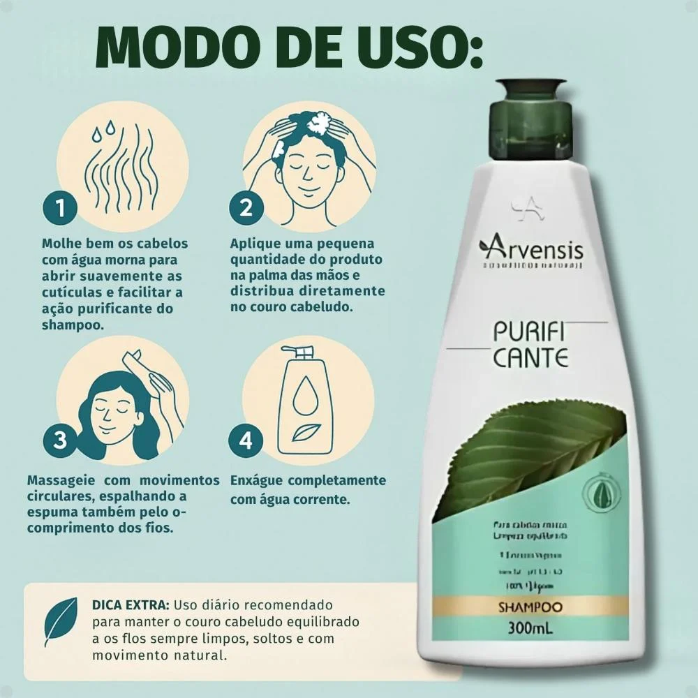 Shampoo Arvensis Purificante 300ml 300ml 4
