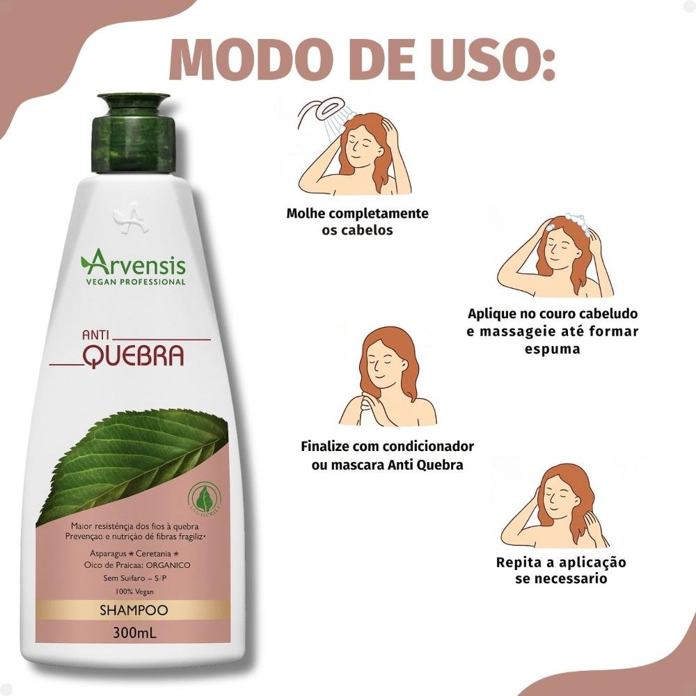 Shampoo Arvensis Anti Quebra 300ml 300ml 4