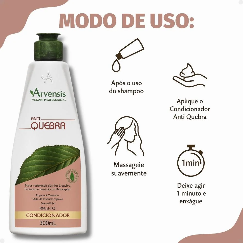 Condicionador Arvensis Anti Quebra 300ml 300ml 4