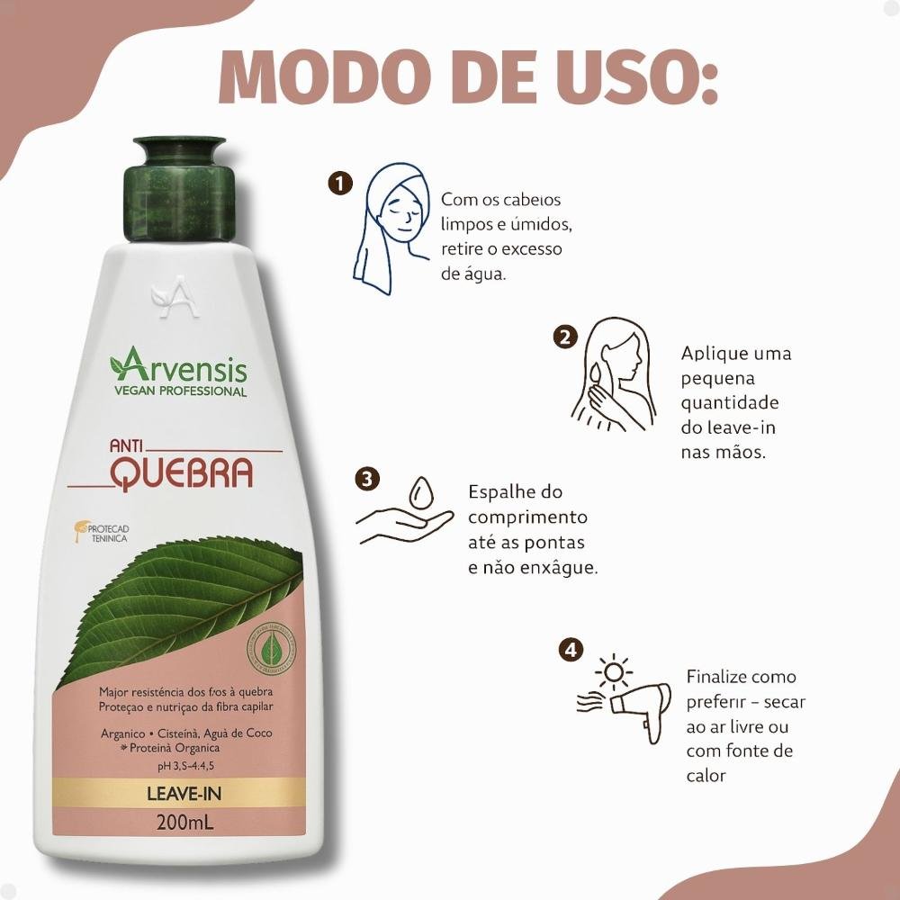 Leave-In Arvensis Anti Quebra 200ml 200ml 4