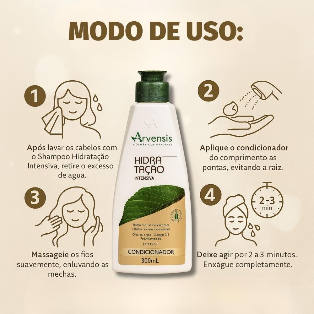 Condicionador Arvensis Hidratação Intensiva 300ml 300ml 4