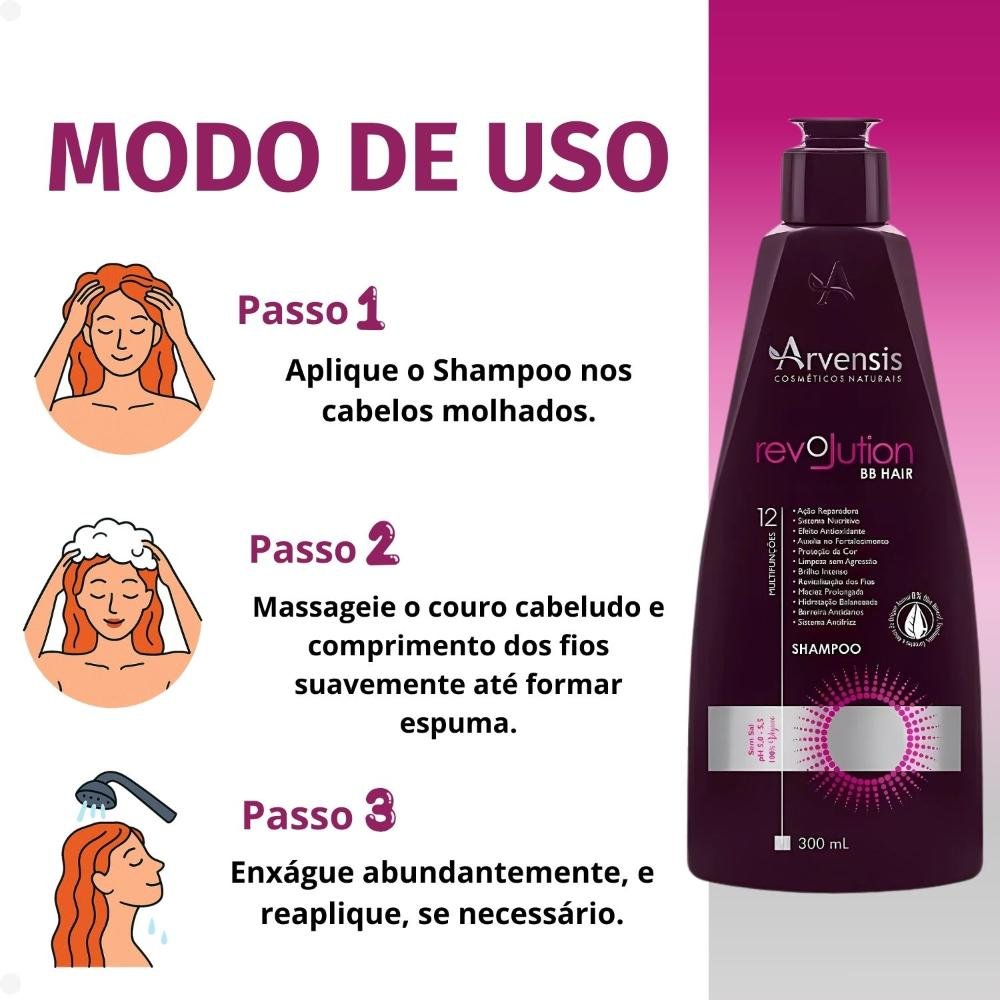 Shampoo Arvensis BB Hair Revolution 300ml 300ml 4