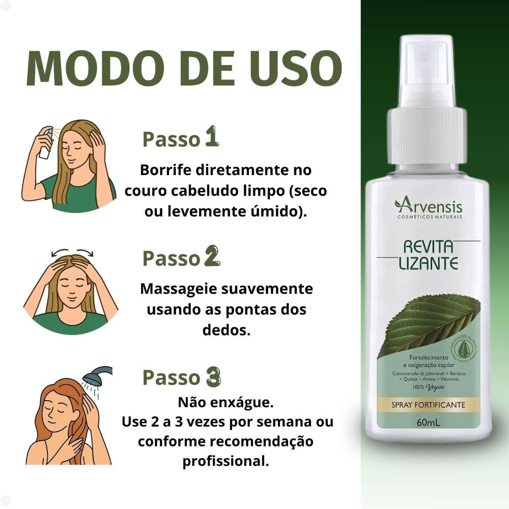 Spray Fortificante Arvensis Revitalizante 60ml 60ml 4