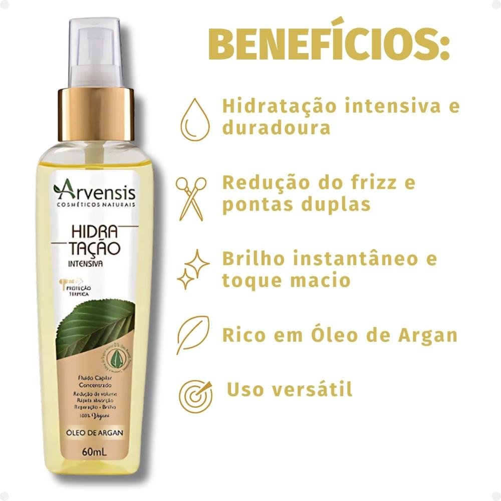 Óleo de Argan Arvensis Hidratação Intensiva 60ml 60ml 2