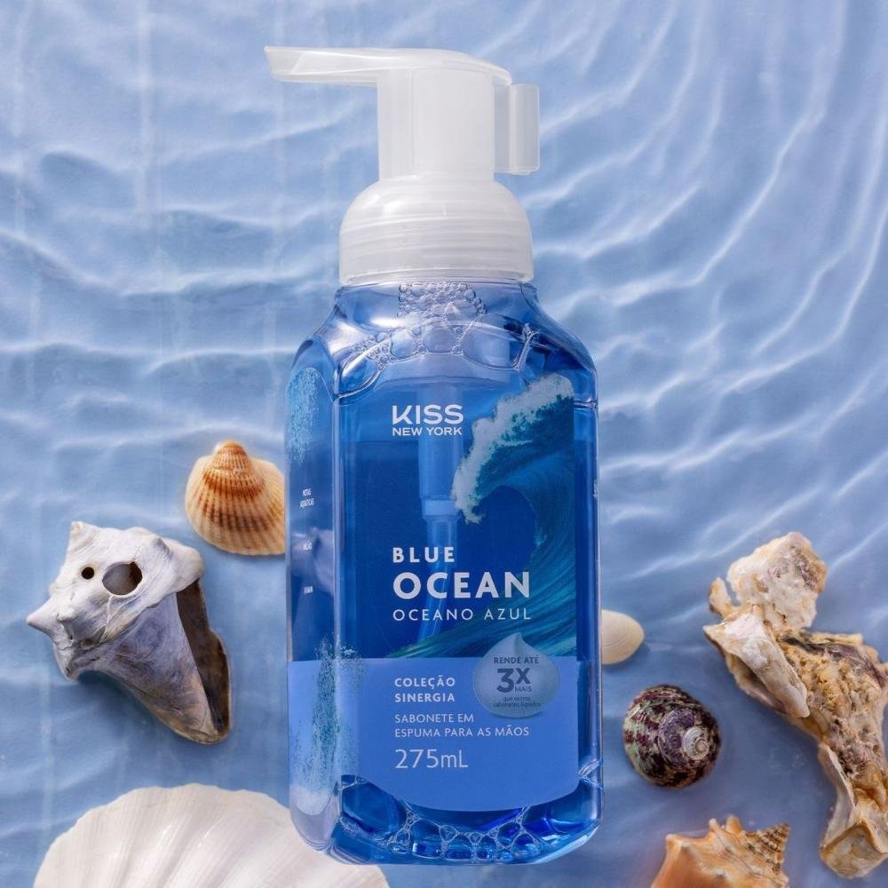 Sabonete em Espuma Para Mãos Kiss New York Blue Ocean 275ml 275ml 3
