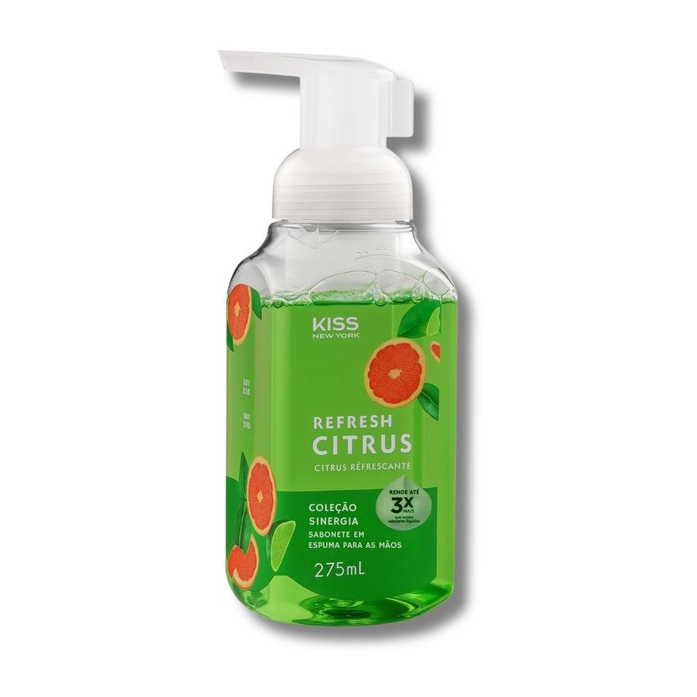 Sabonete em Espuma Para Mãos Kiss New York Refresh Citrus 275ml