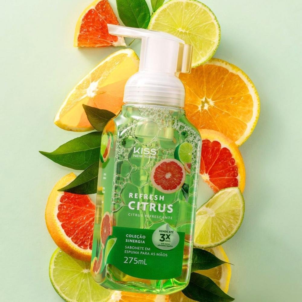 Sabonete em Espuma Para Mãos Kiss New York Refresh Citrus 275ml 275ml 3
