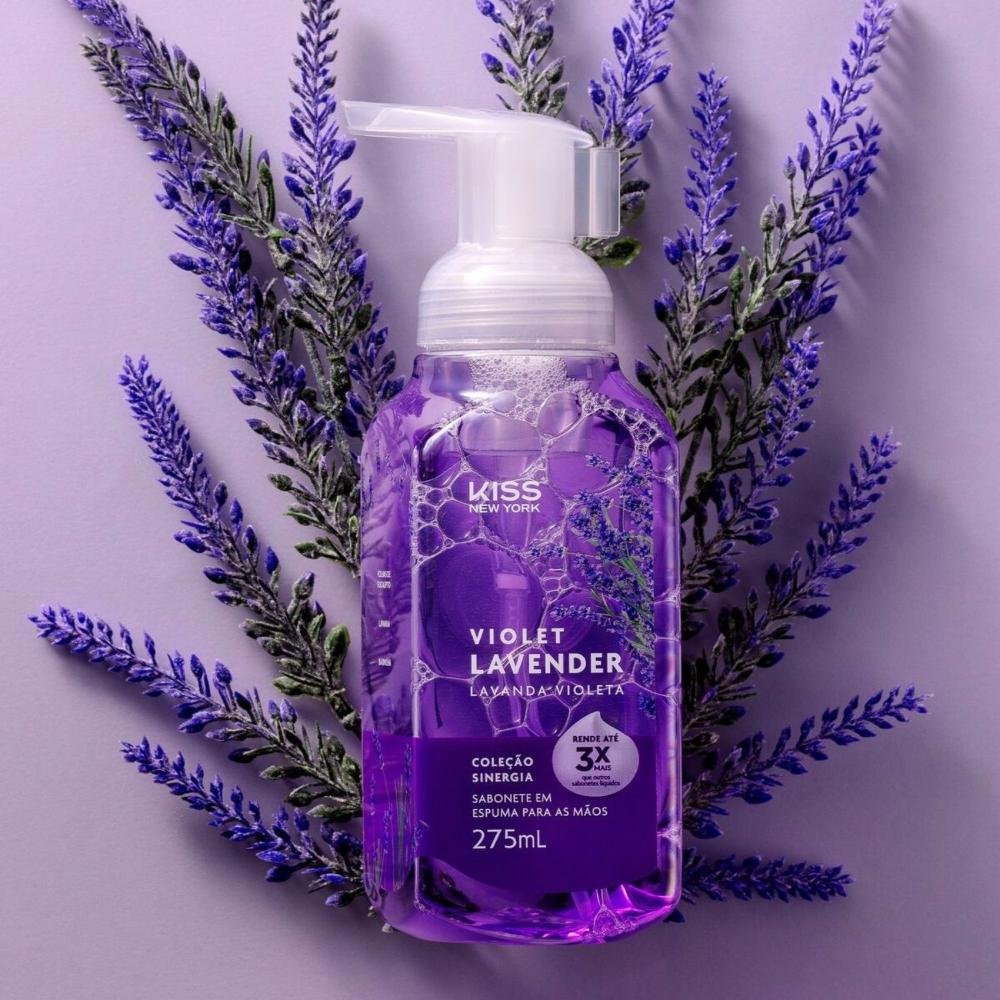 Sabonete em Espuma Para Mãos Kiss New York Violet Lavender 275ml 275ml 3