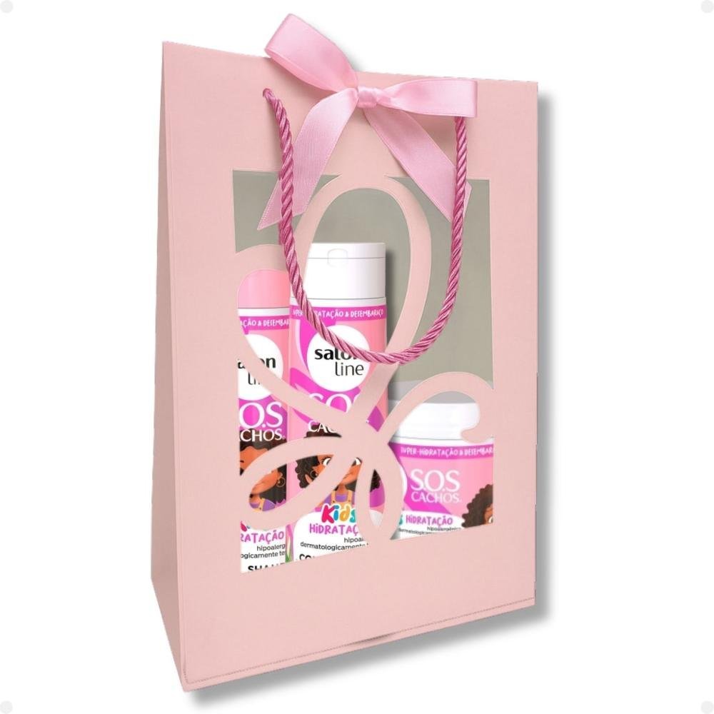 Kit Presente Salon Line S.O.S Kids Hidratação: Shampoo 300ml, Condicionador 300ml E Máscara 500g ÚNICO 3