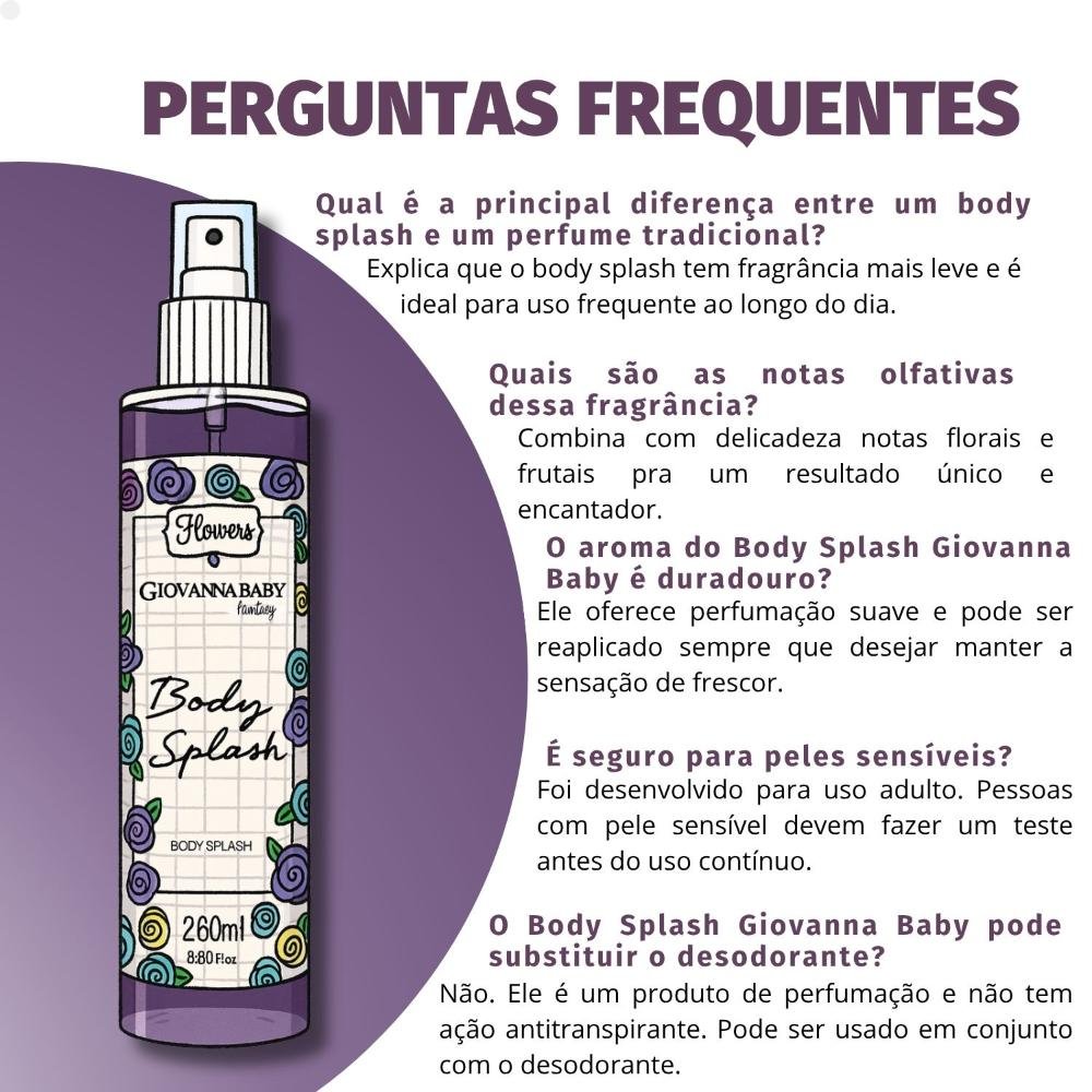 Body Splash Desodorante Giovanna Baby Fantasy 260ml 260ml 5
