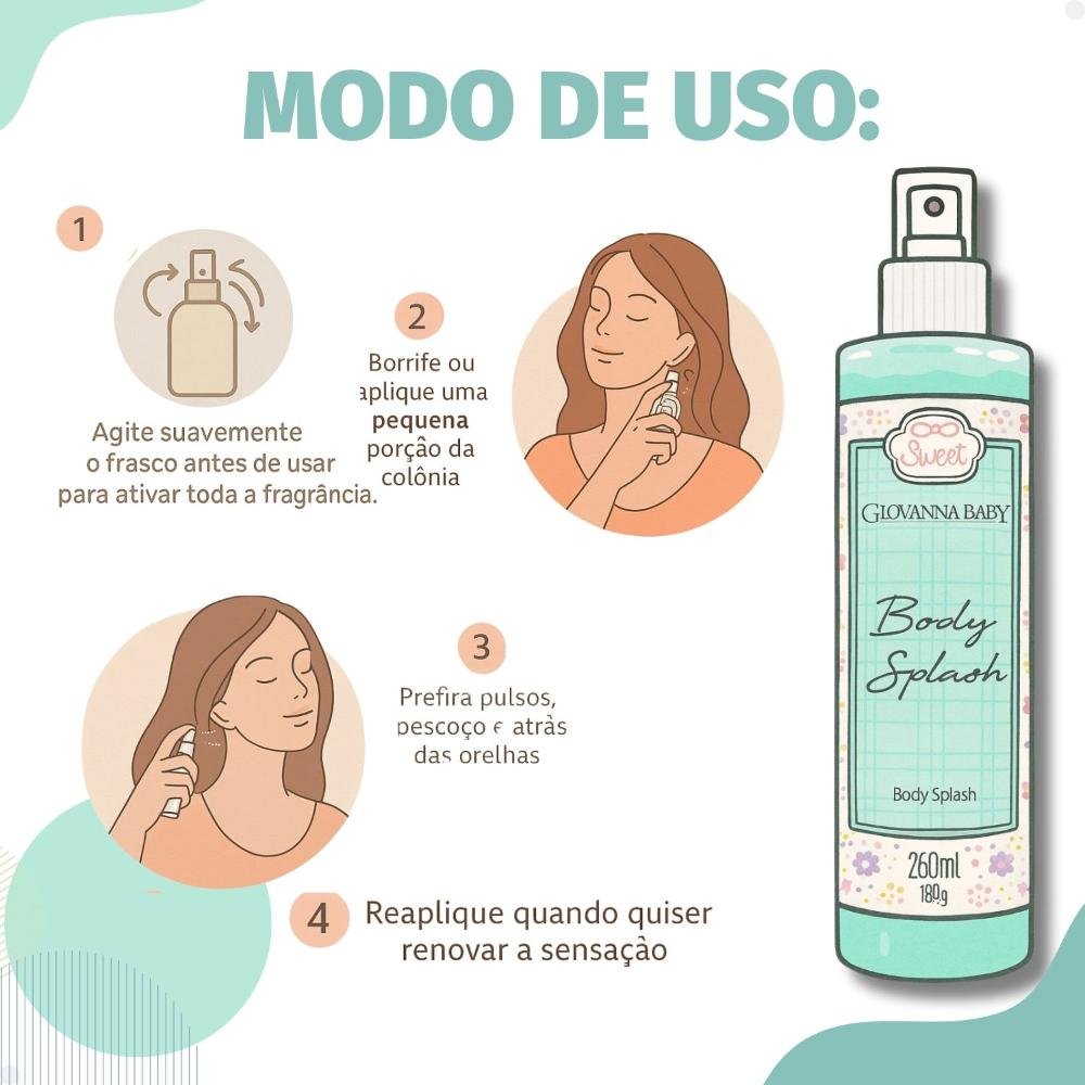 Body Splash Desodorante Giovanna Baby Candy 260ml 260ml 4
