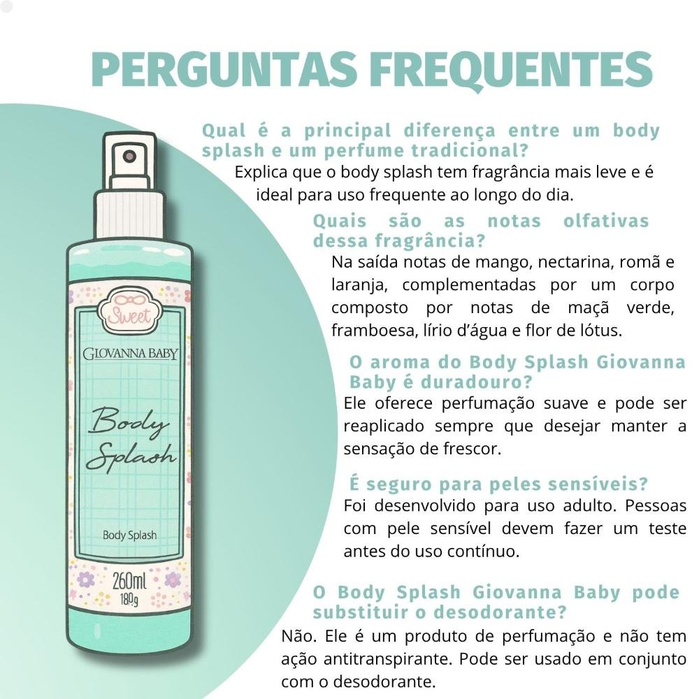 Body Splash Desodorante Giovanna Baby Candy 260ml 260ml 5
