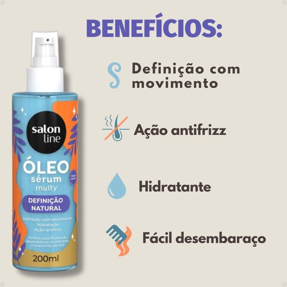 Óleo Sérum Salon Line Multy Definição Natural 200ml 200ml 2