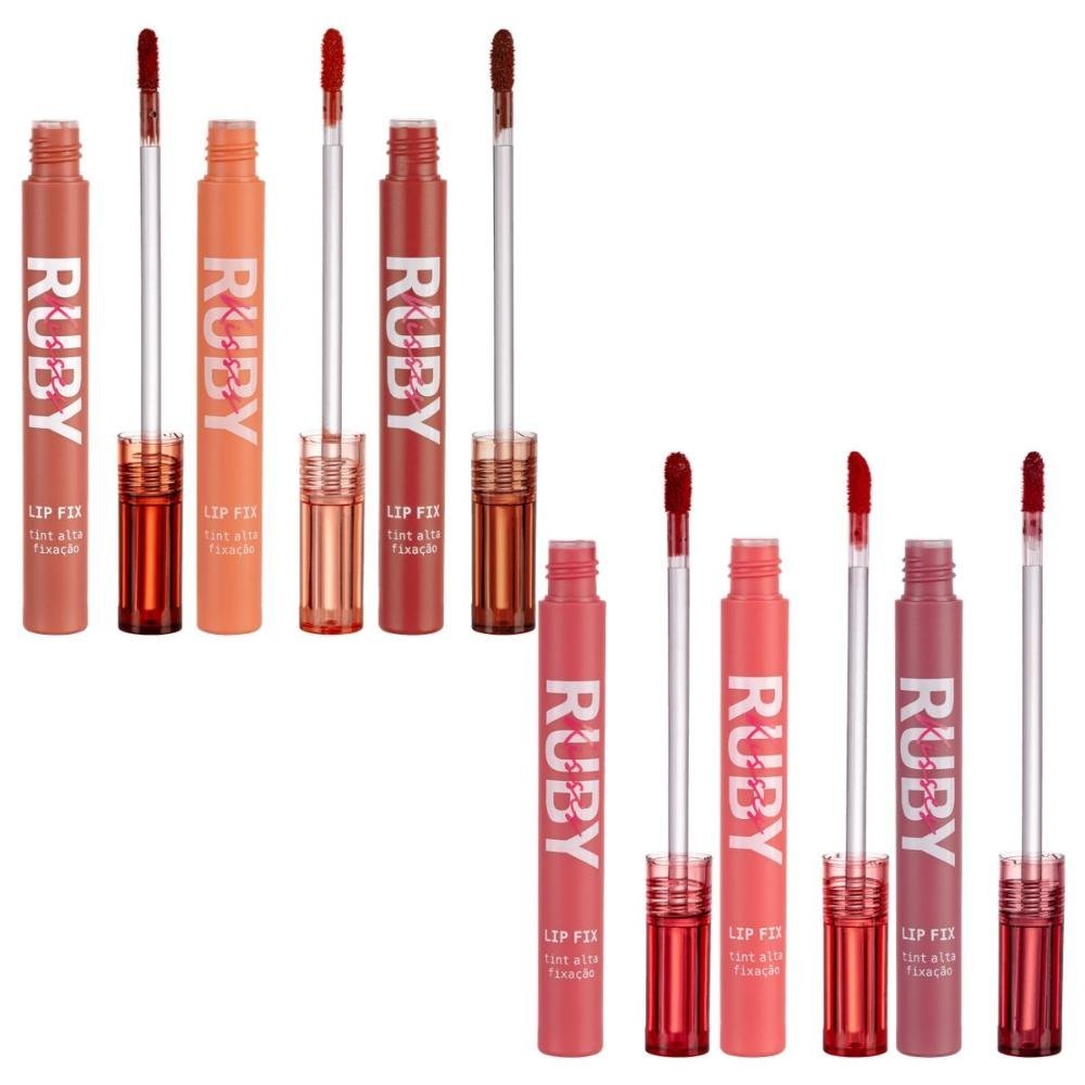 Kit Lip Fix Tint Ruby Kisses 2ml C/6 ÚNICO 3