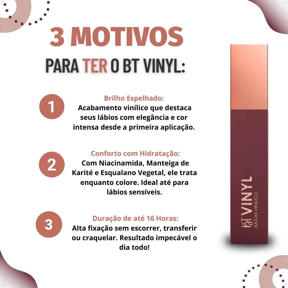 Batom Vinílico Bruna Tavares BT Vinyl Laura Laura 4