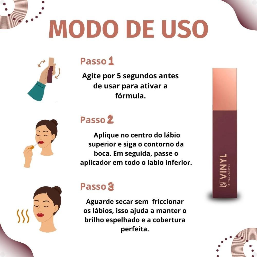 Batom Vinílico Bruna Tavares BT Vinyl Laura Laura 6