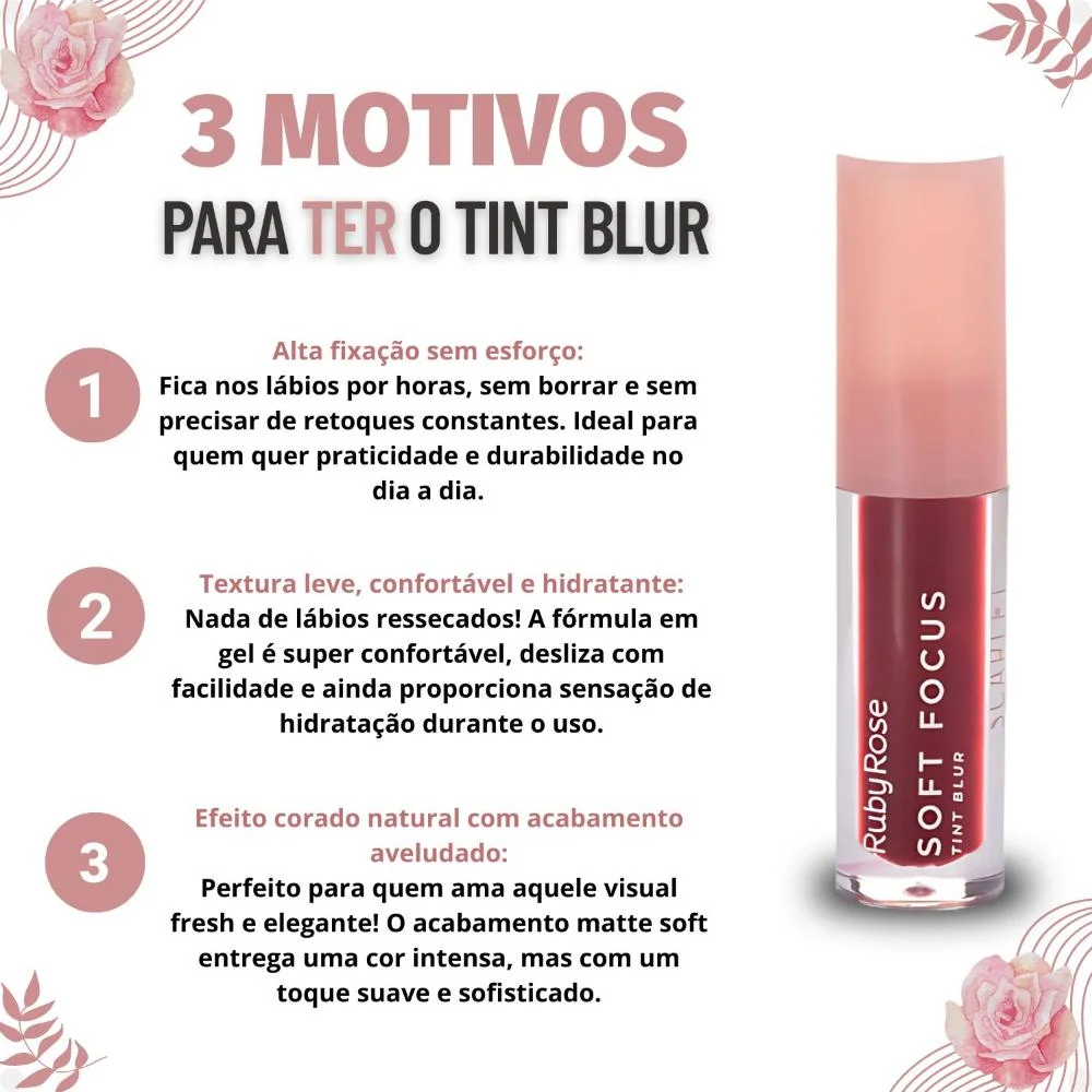 Tint Blur Ruby Rose Foft Focus Scarlet Hb-L6601-3 Scarlet 4