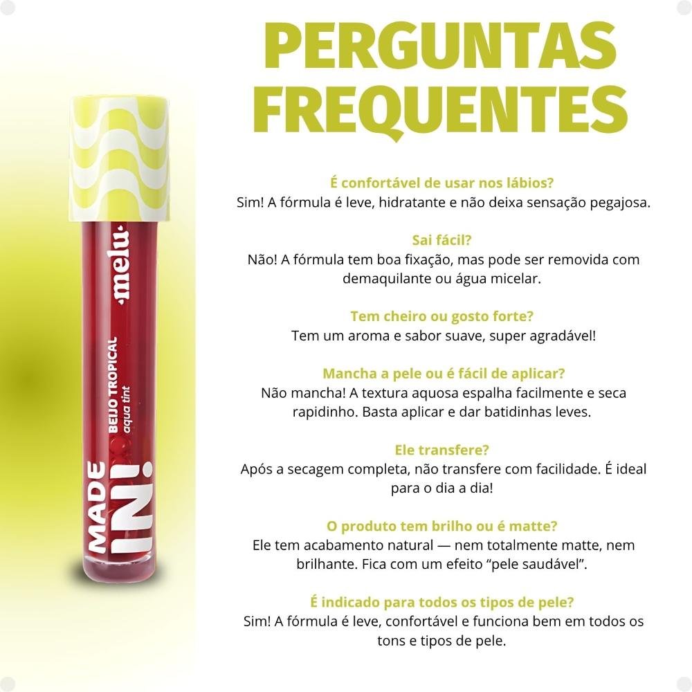 Aqua Tint Made In! Melu Beijo Tropical Laranja Com Acerola RR-l6602-3 Laranja com Acerola 6